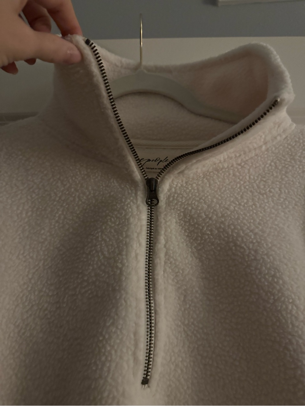 NWT Free People Coco Faux Shera Pullover - Picture 7 of 16